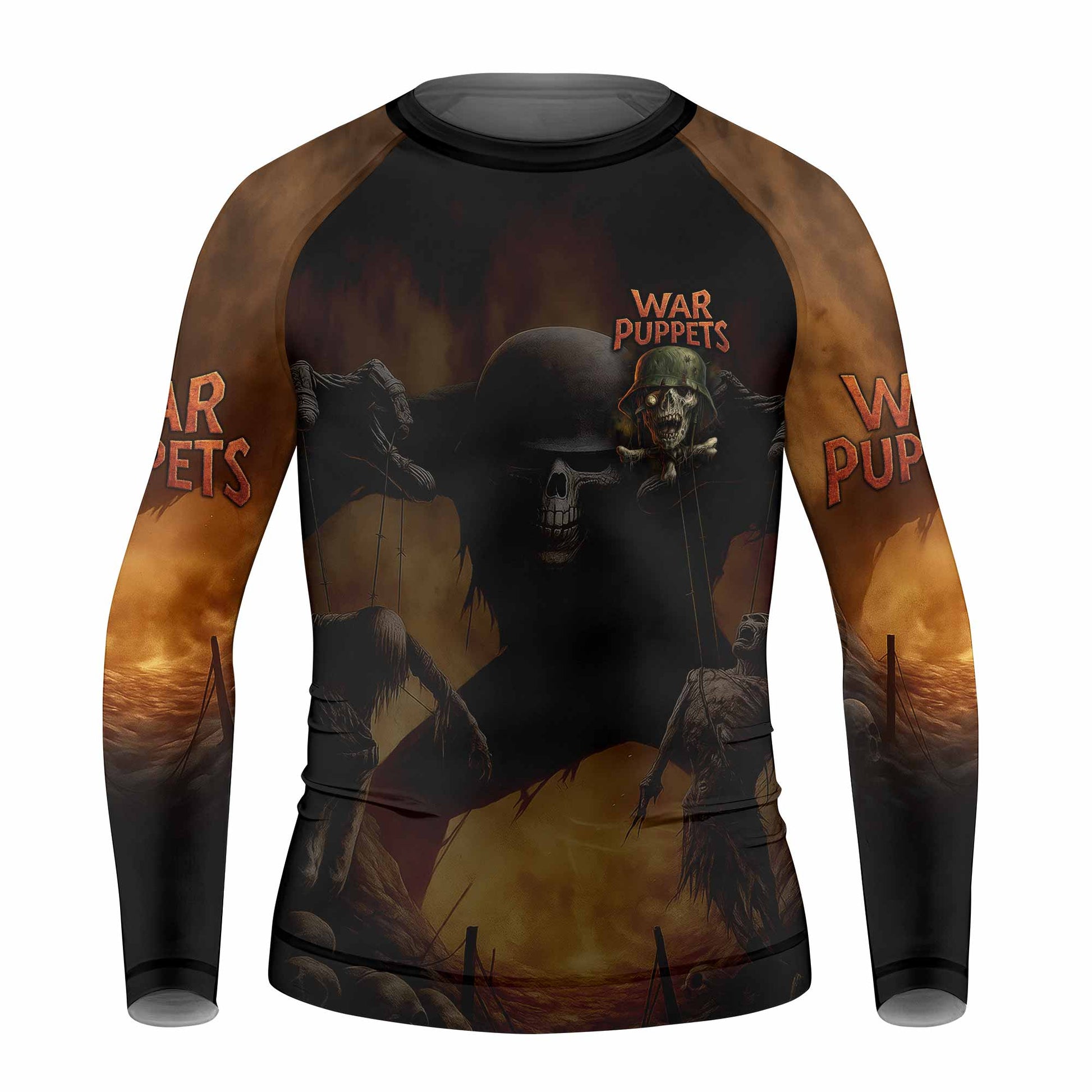 War Puppets Kids Rash Guard