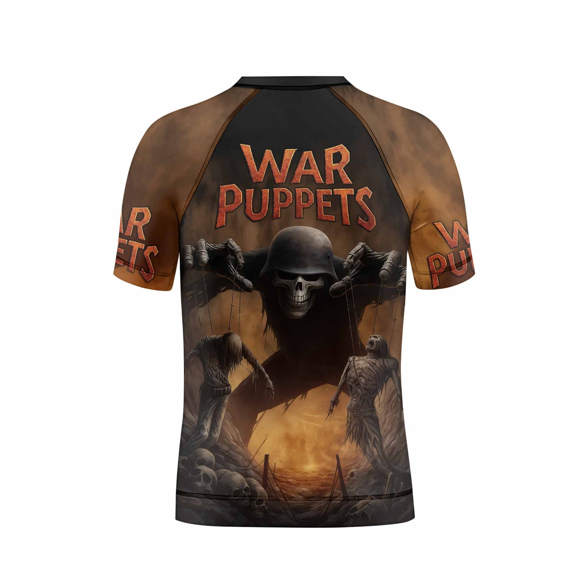 War Puppets Kids Rash Guard