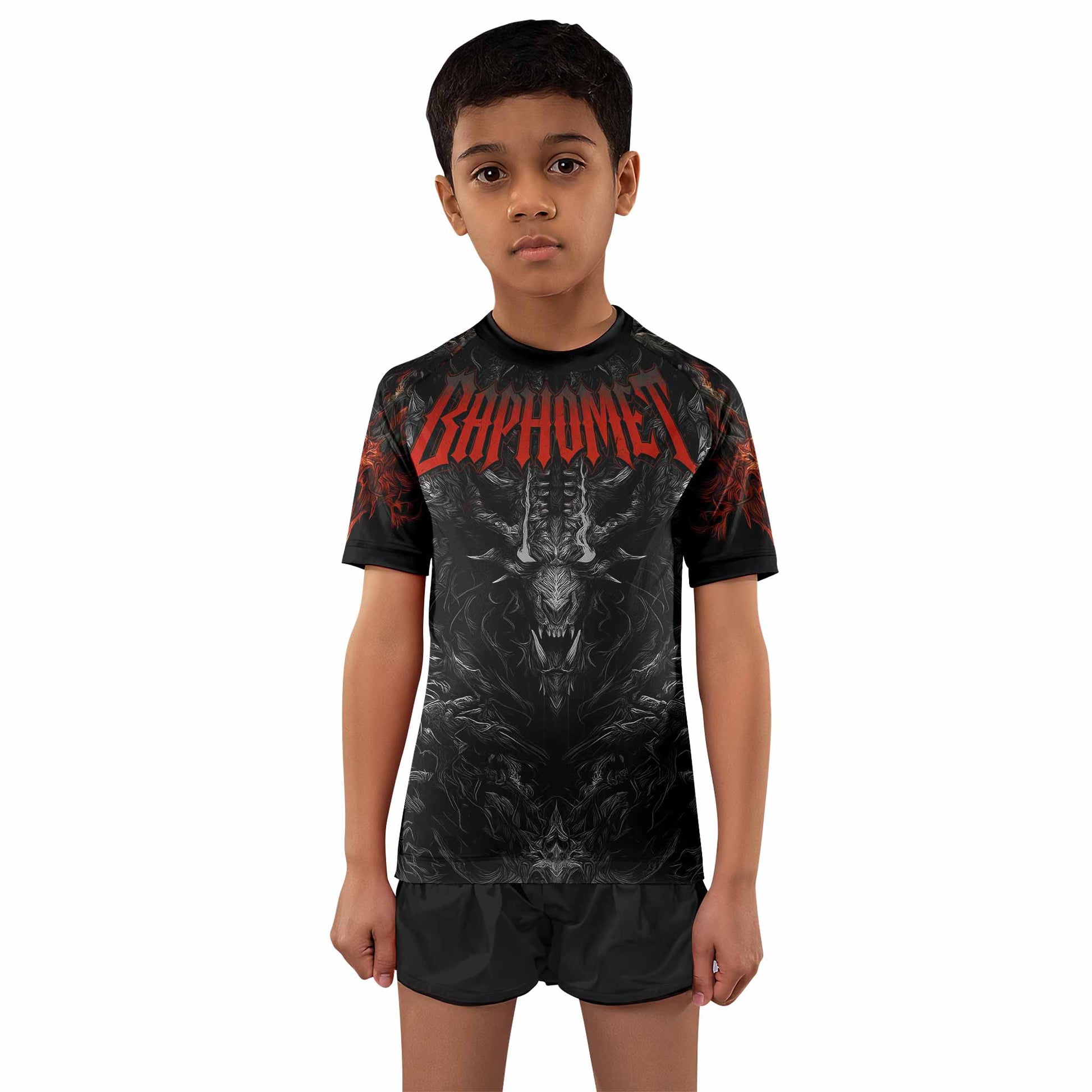 Baphomet's Wrath Kids Rash Guard
