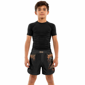 Cult of Shadows Kids Grappling Shorts - lifestyle