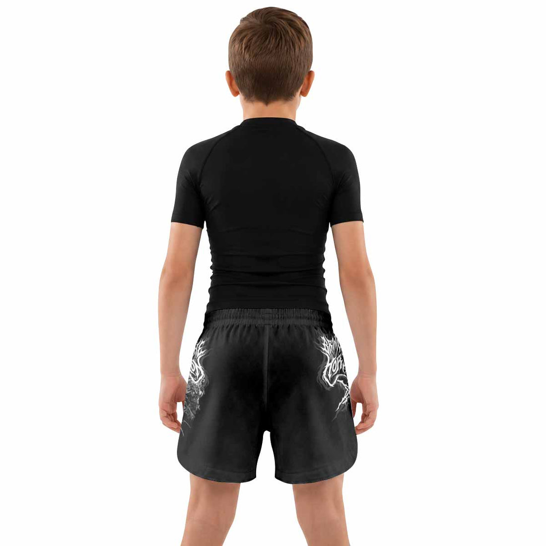 Sword of Chaos Kids Grappling Shorts - lifestyle