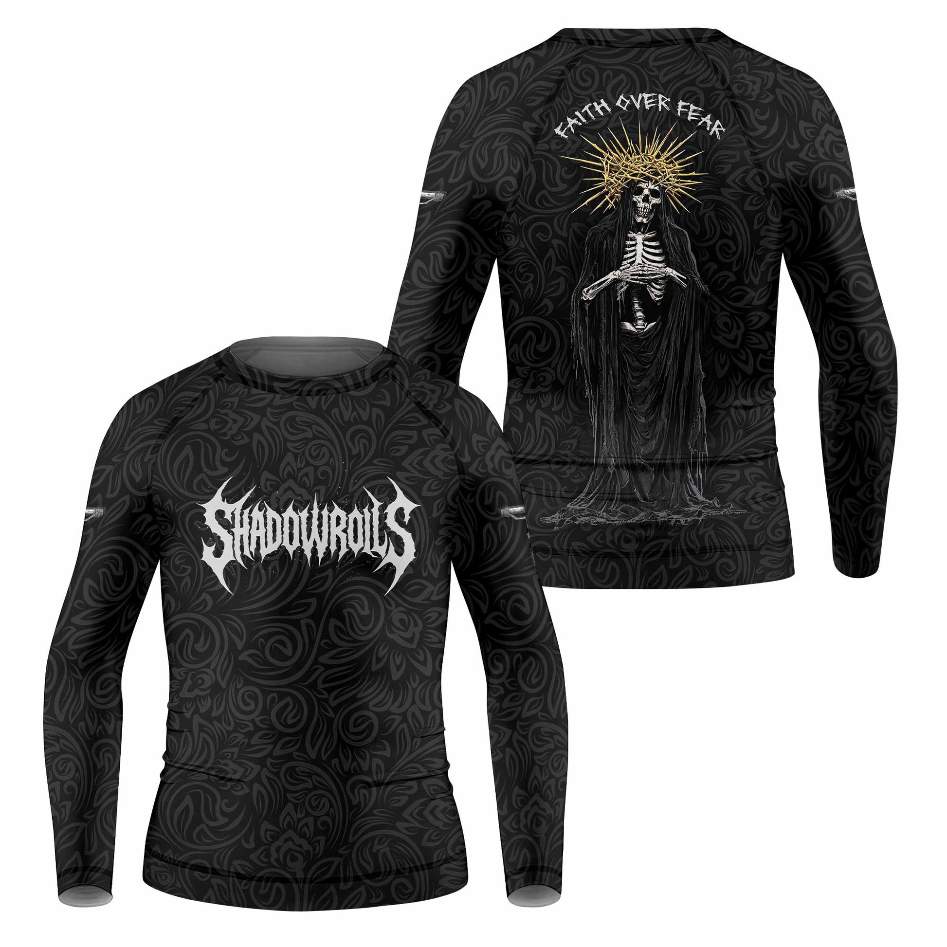 Faith Over Fear Dark Halo Kids Rash Guard