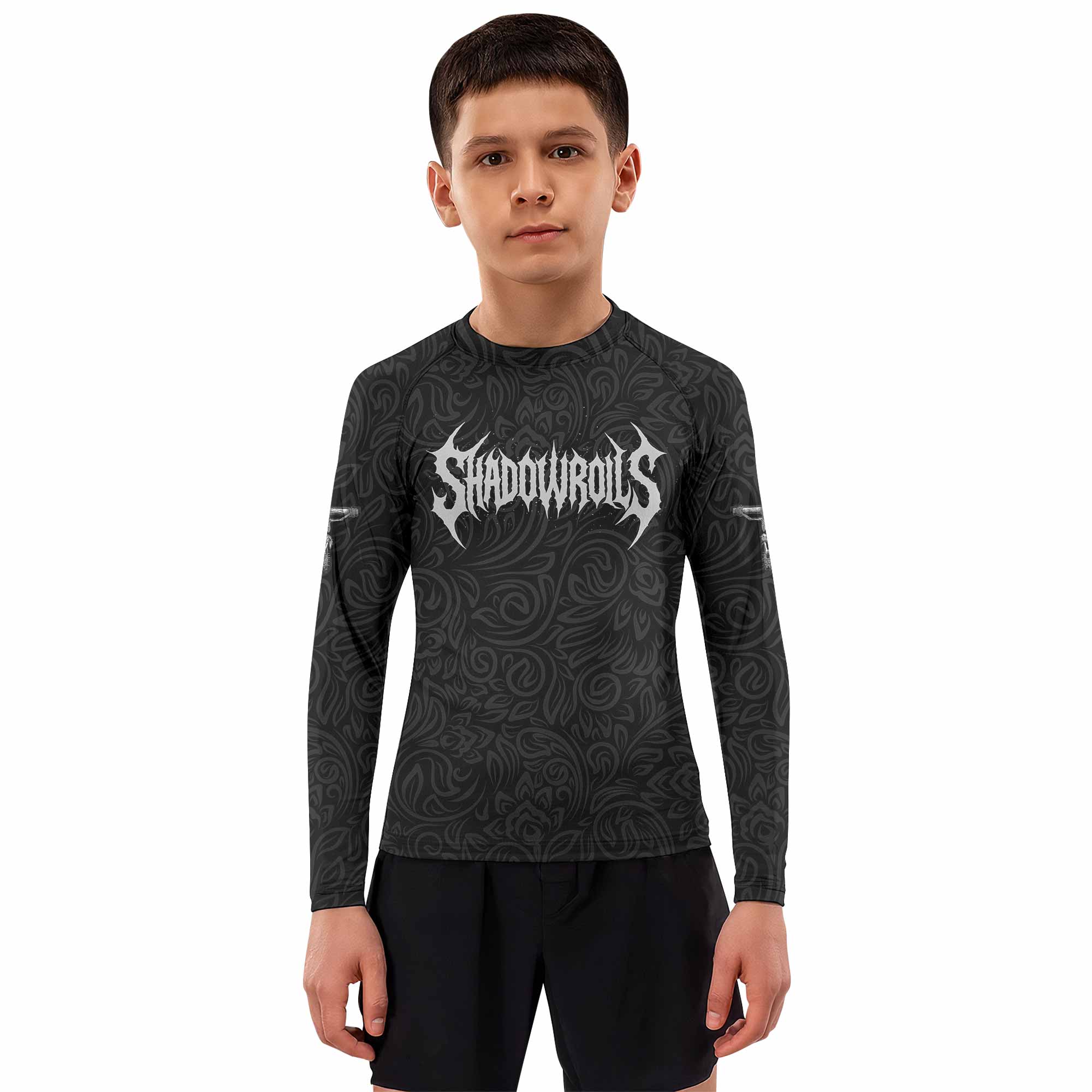 Faith Over Fear Dark Halo Kids Rash Guard