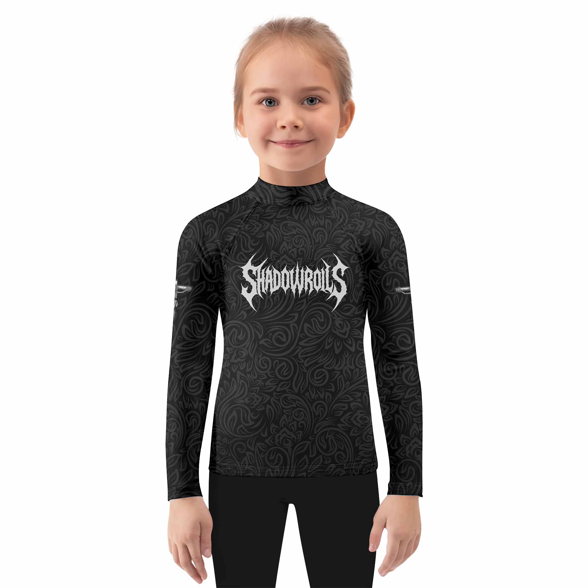 Faith Over Fear Dark Halo Kids Rash Guard