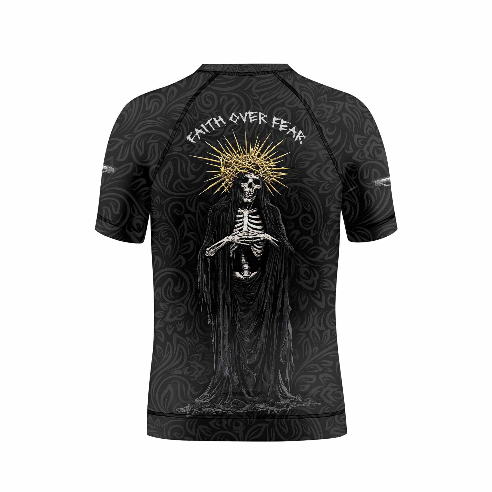 Faith Over Fear Dark Halo Kids Rash Guard