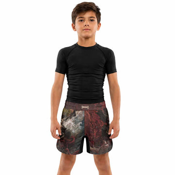 Fallen Angel Kids Grappling Shorts - lifestyle