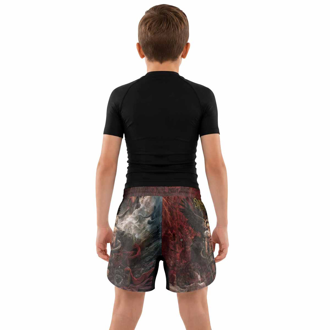 Fallen Angel Kids Grappling Shorts - lifestyle
