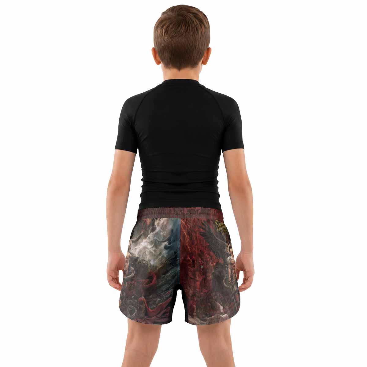 Fallen Angel Kids Grappling Shorts - lifestyle