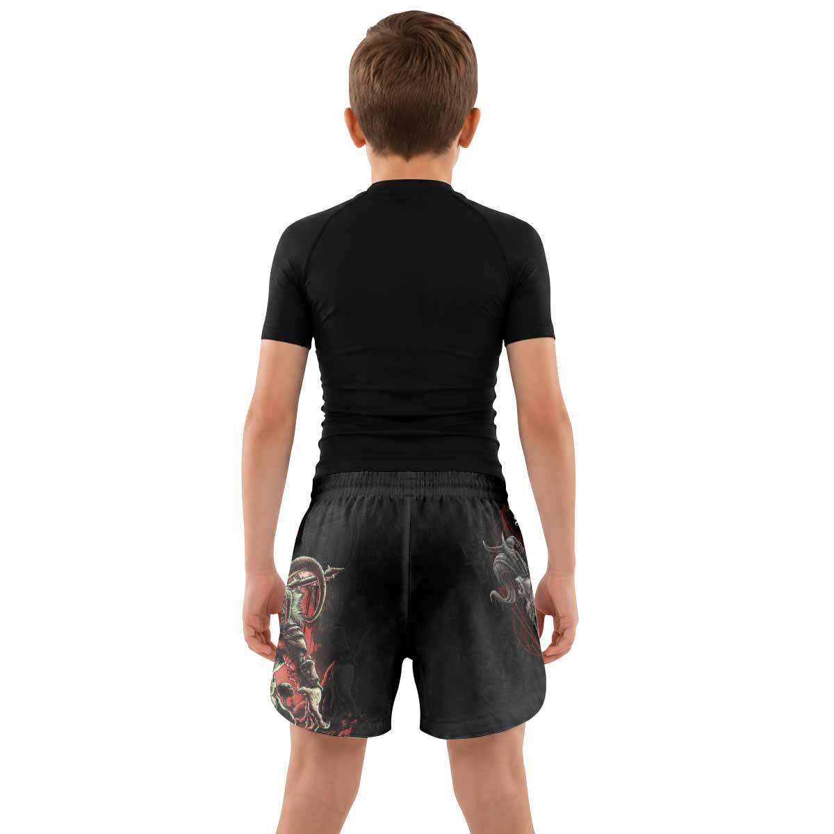 Dark Ram Warlord Kids Grappling Shorts - lifestyle