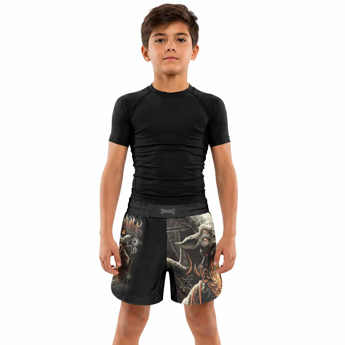 Eldritch Horror Kids Grappling Shorts - lifestyle