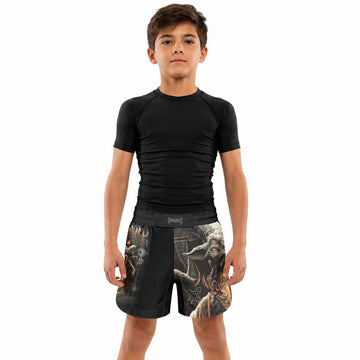 Eldritch Horror Kids Grappling Shorts - lifestyle