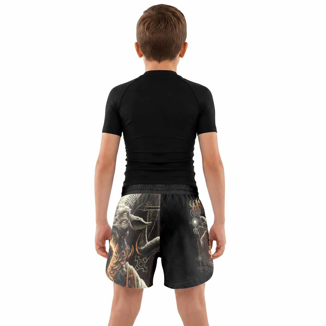 Eldritch Horror Kids Grappling Shorts - lifestyle
