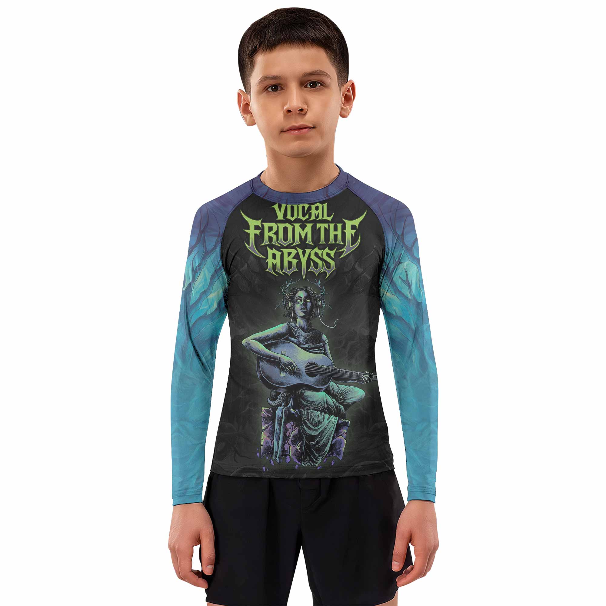 Vocal from the Abyss Kids Rash Guard