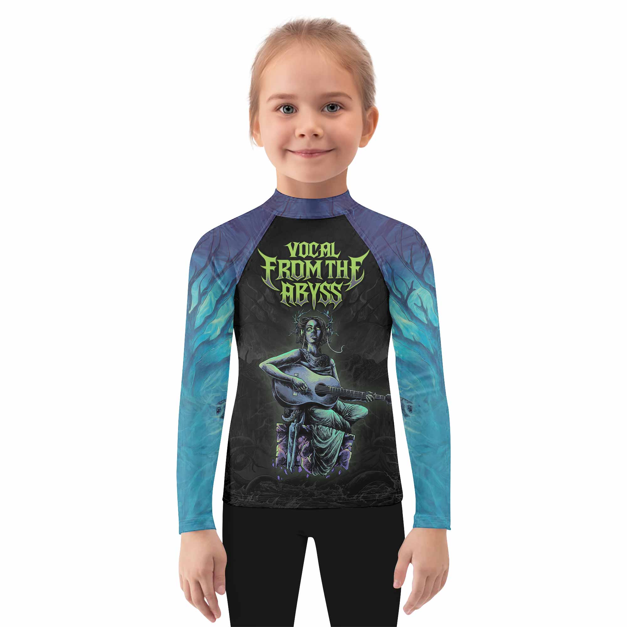 Vocal from the Abyss Kids Rash Guard