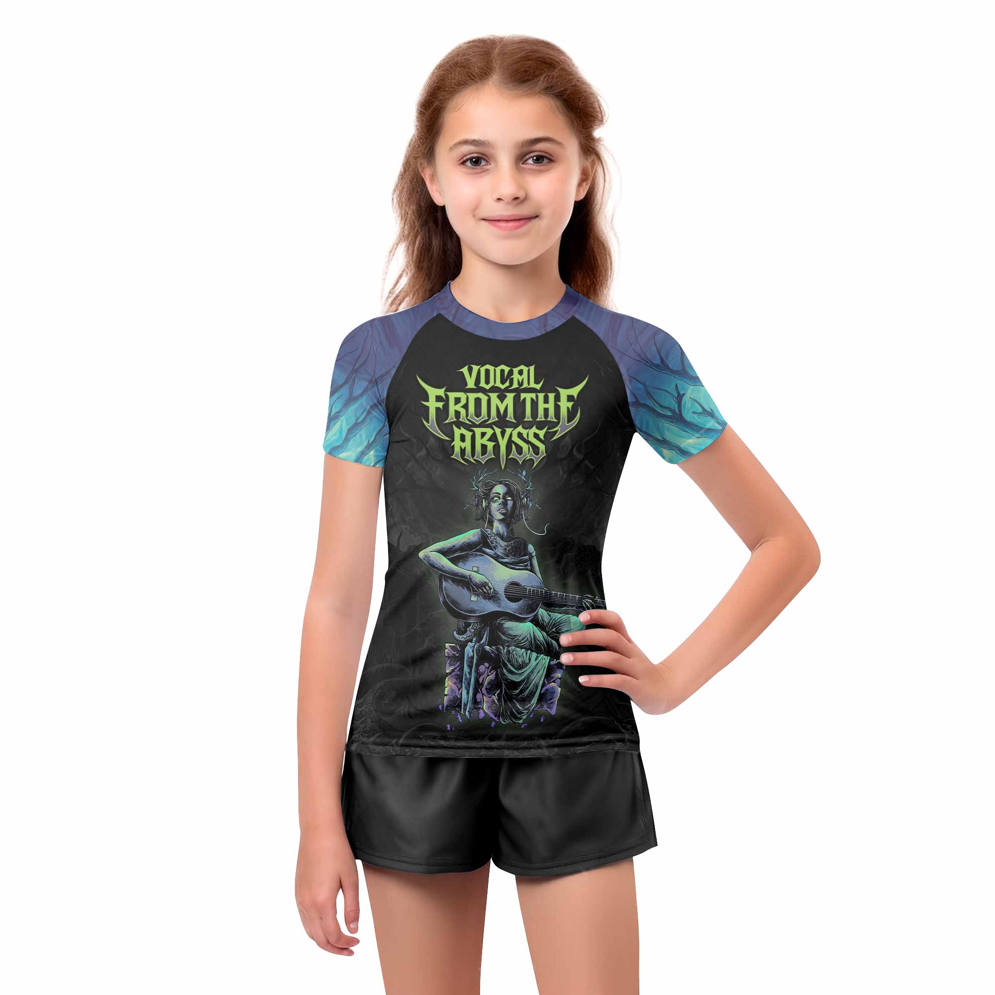 Vocal from the Abyss Kids Rash Guard