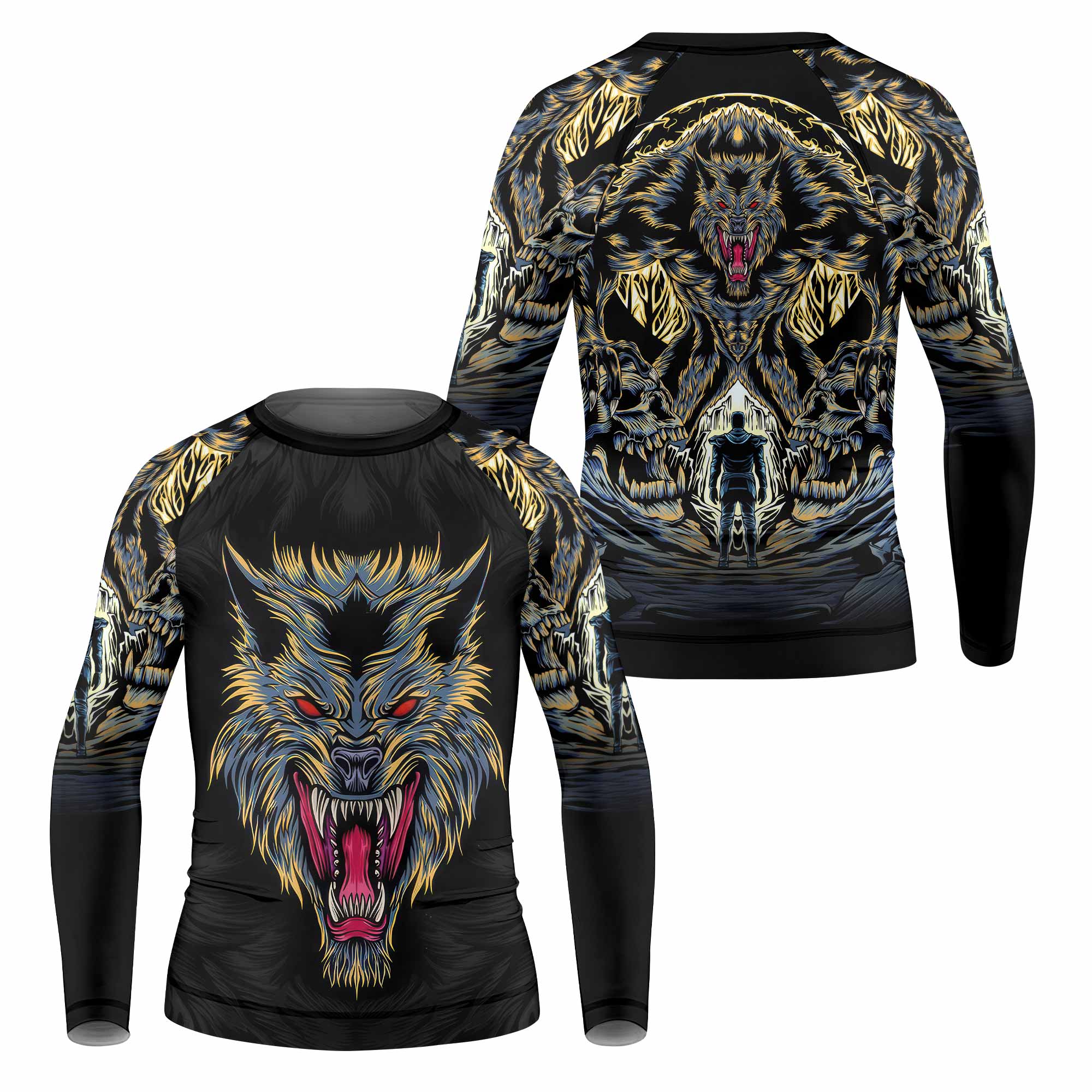 Wolf Rage Kids Rash Guard