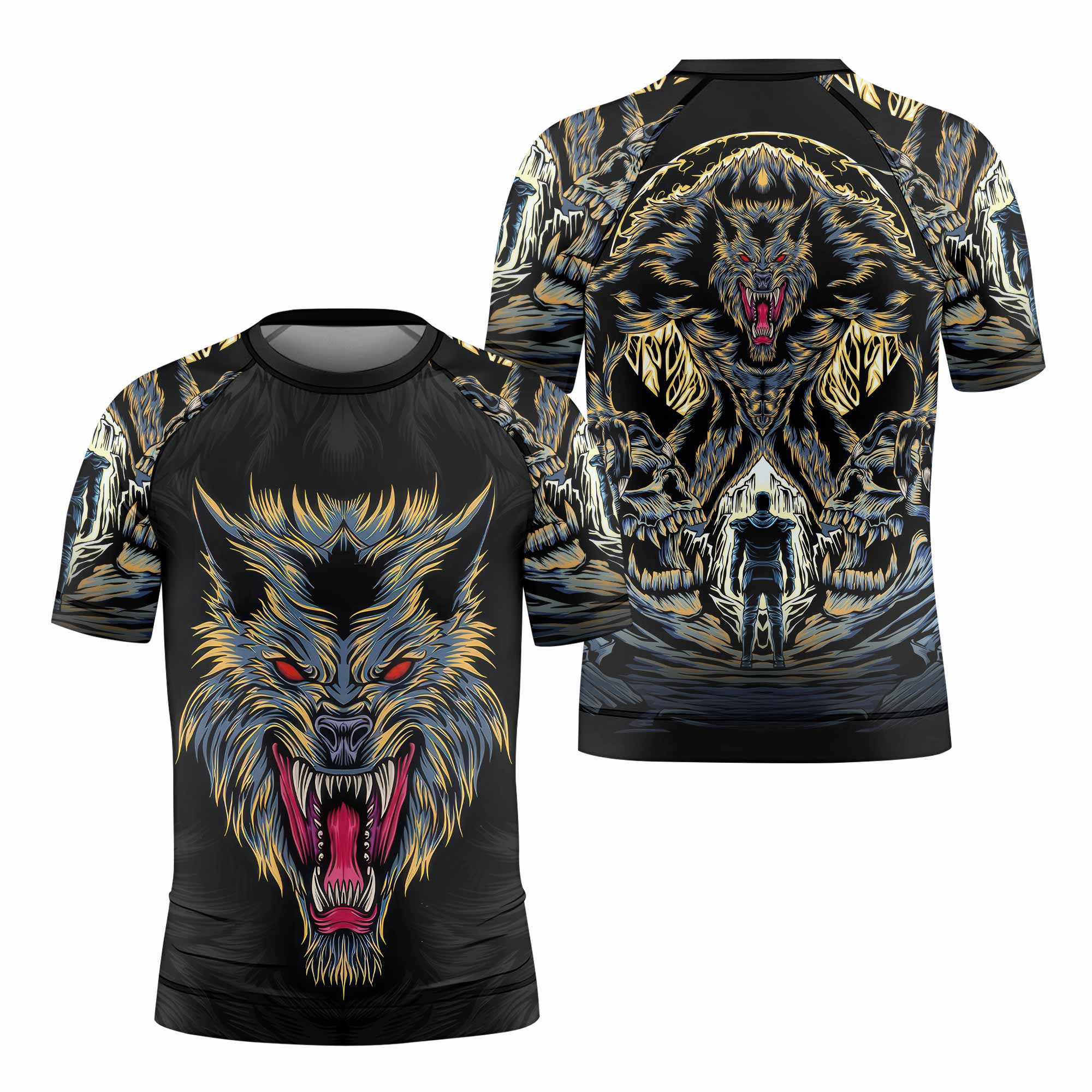 Wolf Rage Kids Rash Guard