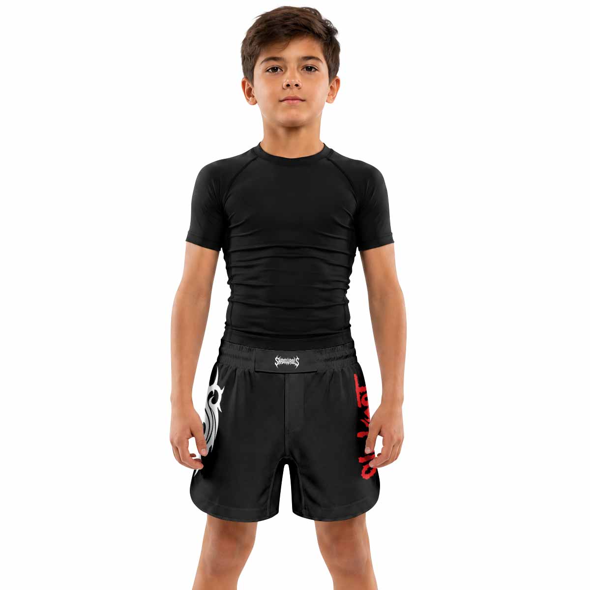 Slipknot Blood Ribcage Kids Grappling Shorts - lifestyle