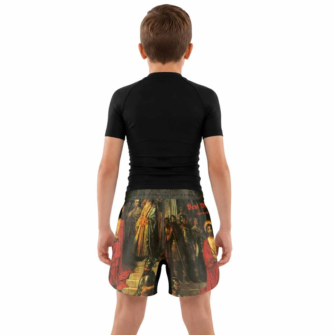 Crimson Messiah Kids Grappling Shorts - lifestyle