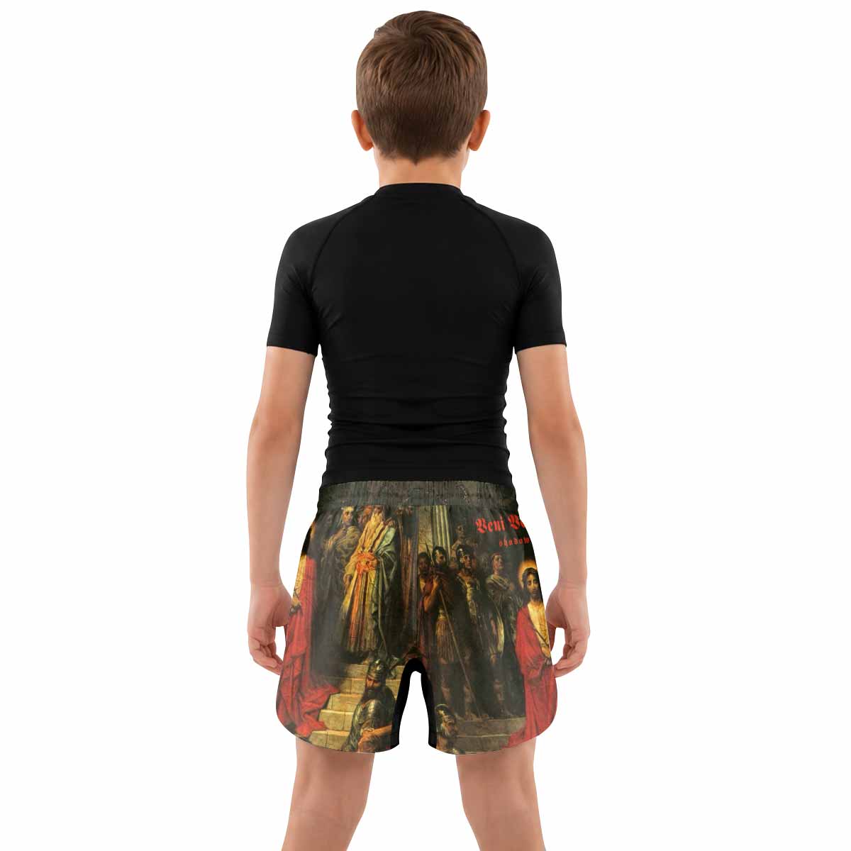 Crimson Messiah Kids Grappling Shorts - lifestyle