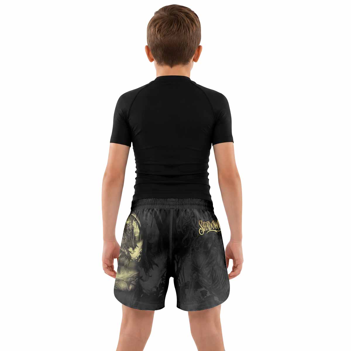 Dark Rider Kids Grappling Shorts - lifestyle