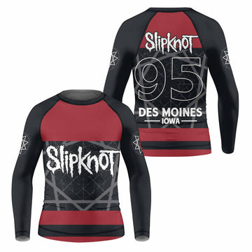 Slipknot Des Moines 95 Kids Rash Guard
