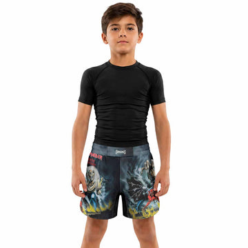 Iron Maiden Eternal Beast Kids Grappling Shorts - lifestyle