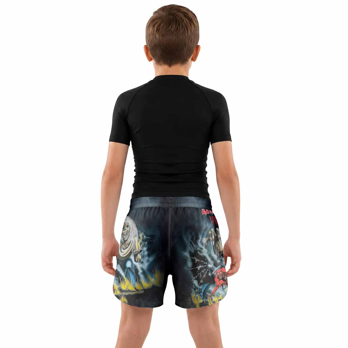Iron Maiden Eternal Beast Kids Grappling Shorts - lifestyle