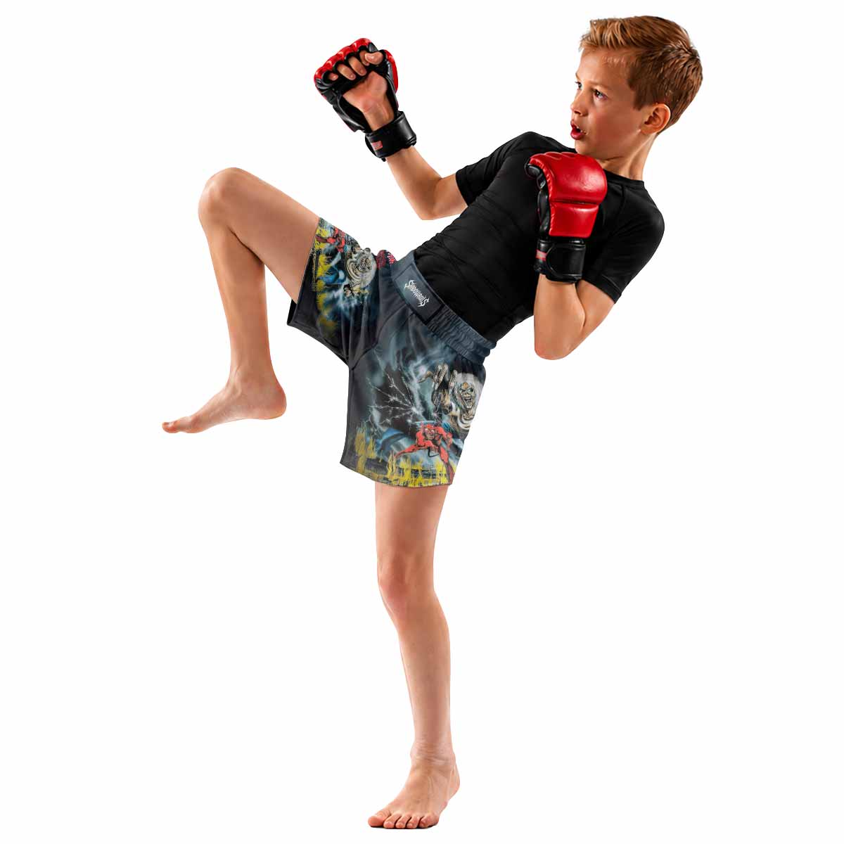 Iron Maiden Eternal Beast Kids Grappling Shorts - lifestyle