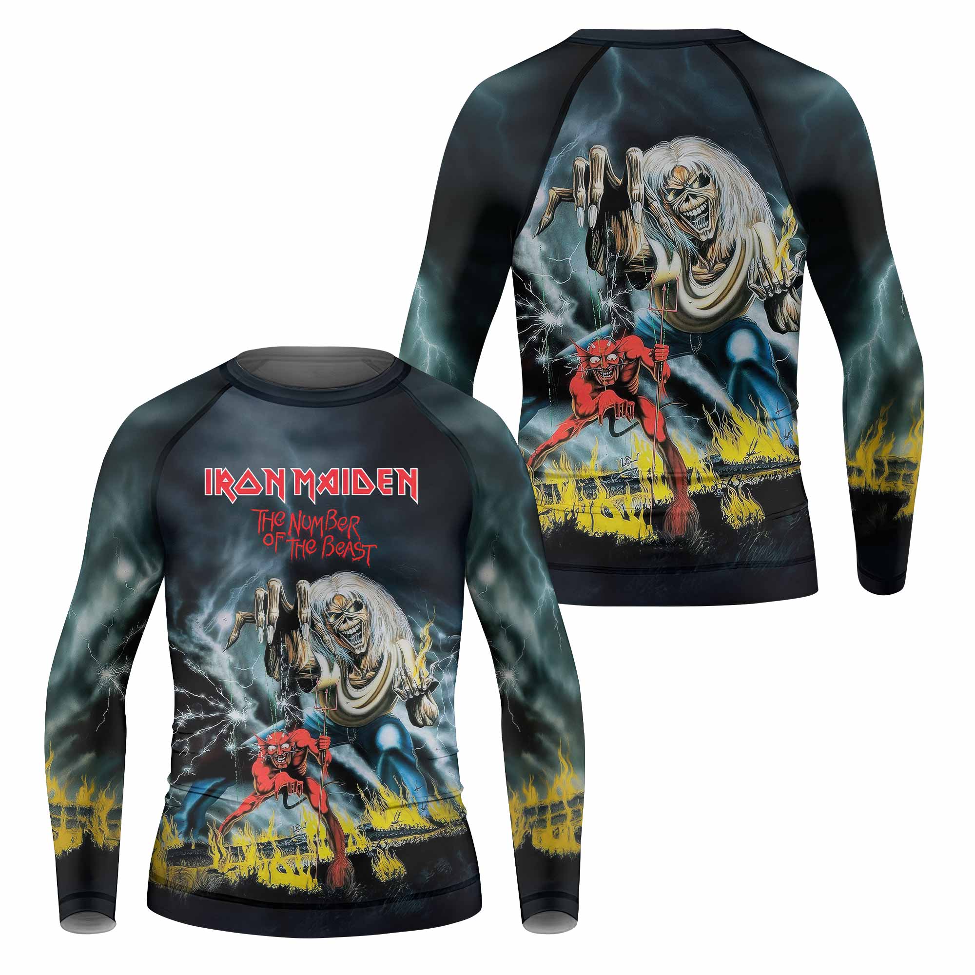 Iron Maiden Eternal Beast Kids Rash Guard
