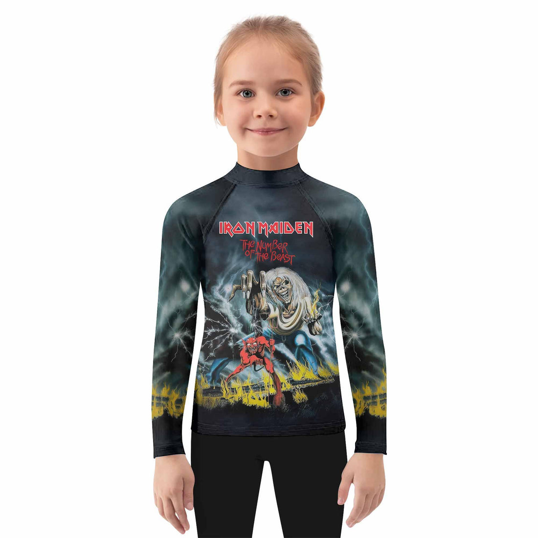 Iron Maiden Eternal Beast Kids Rash Guard