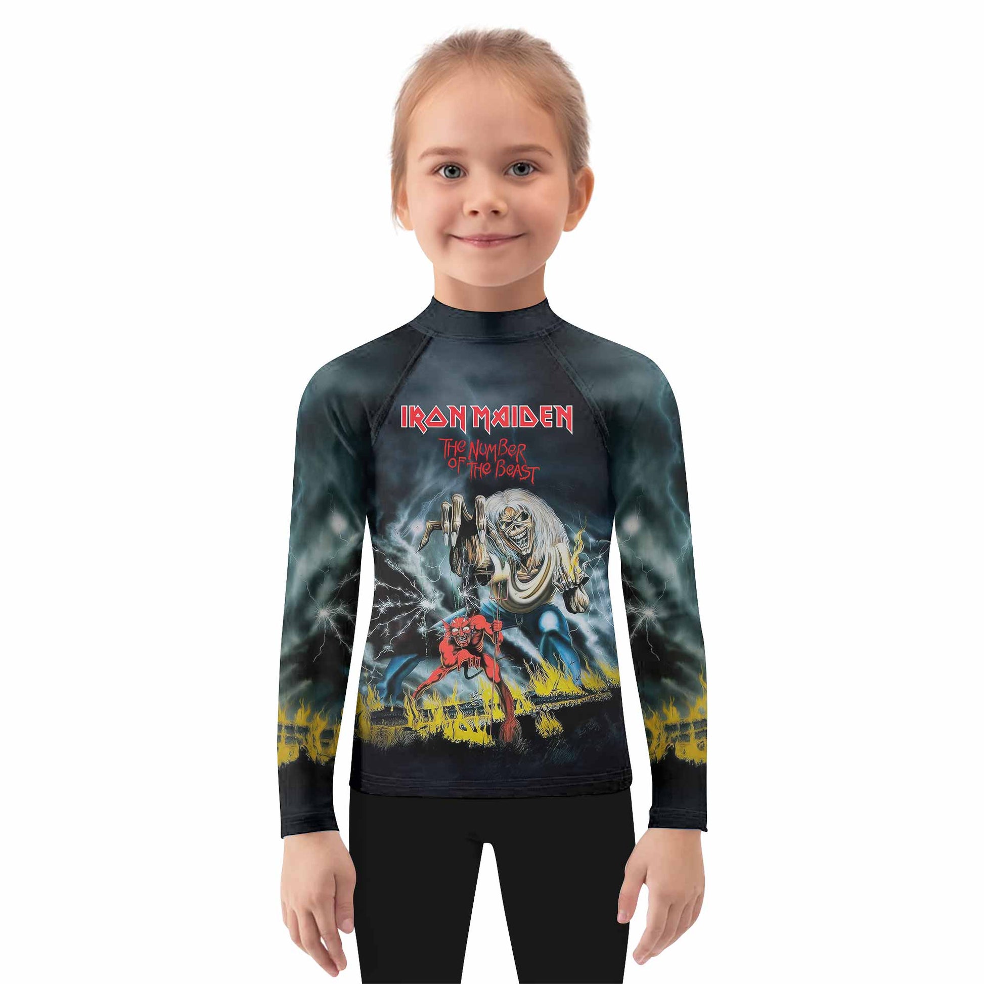 Iron Maiden Eternal Beast Kids Rash Guard