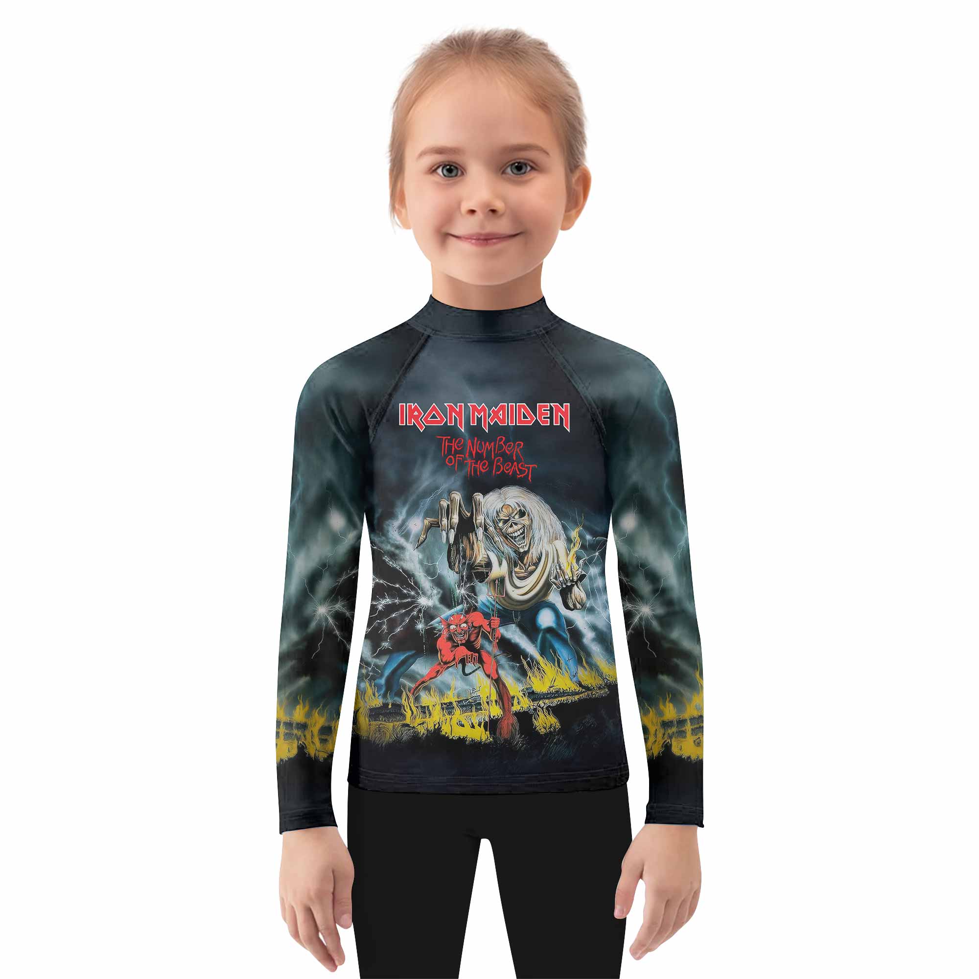 Iron Maiden Eternal Beast Kids Rash Guard