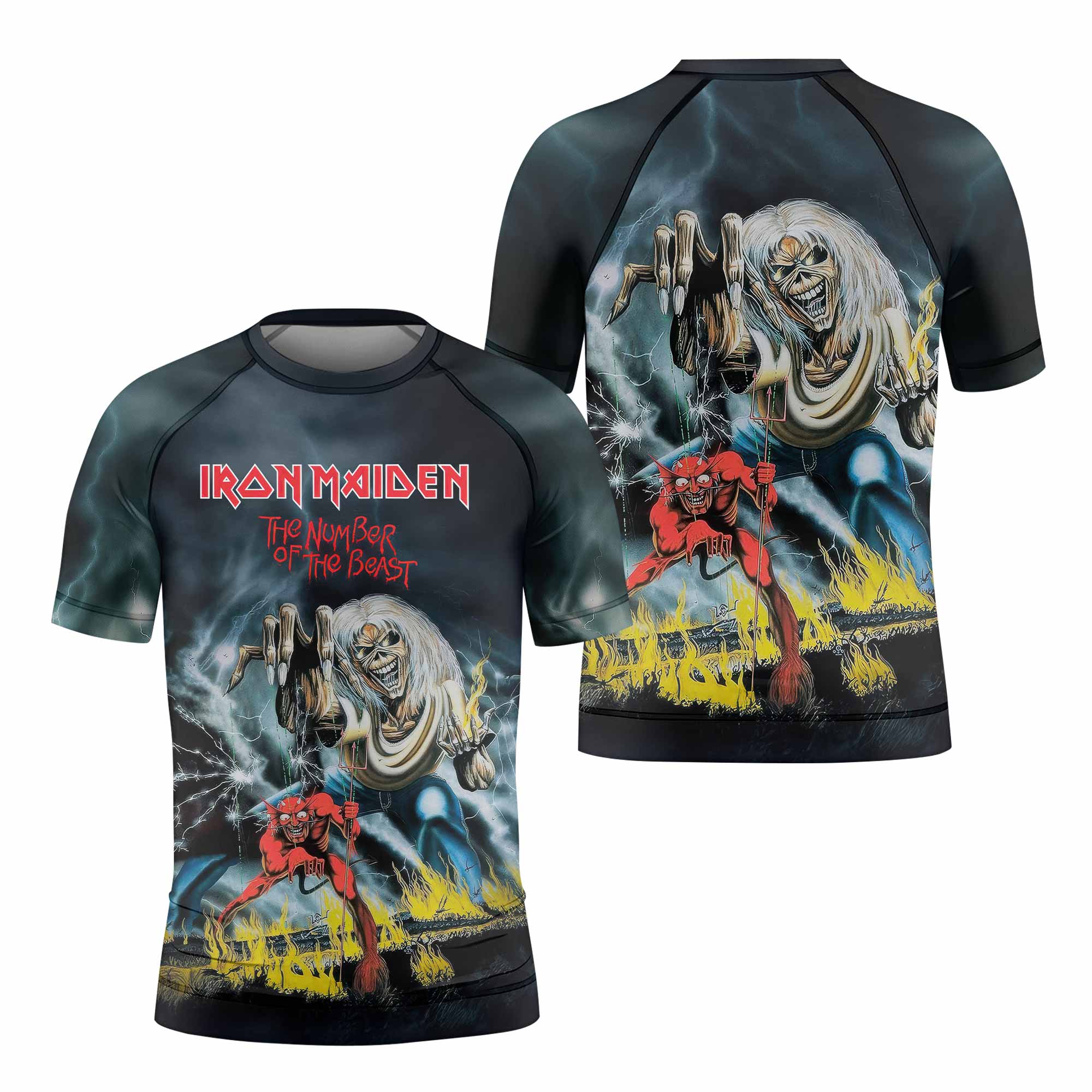Iron Maiden Eternal Beast Kids Rash Guard