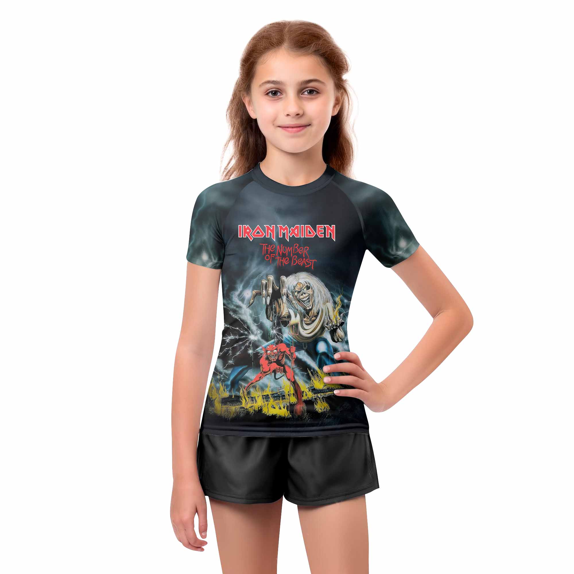 Iron Maiden Eternal Beast Kids Rash Guard