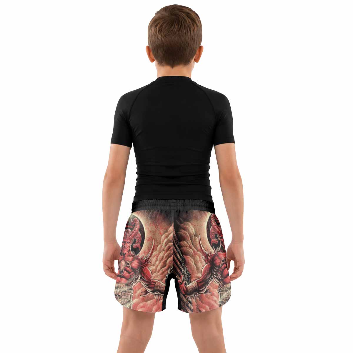Lord of Hell Kids Grappling Shorts - lifestyle