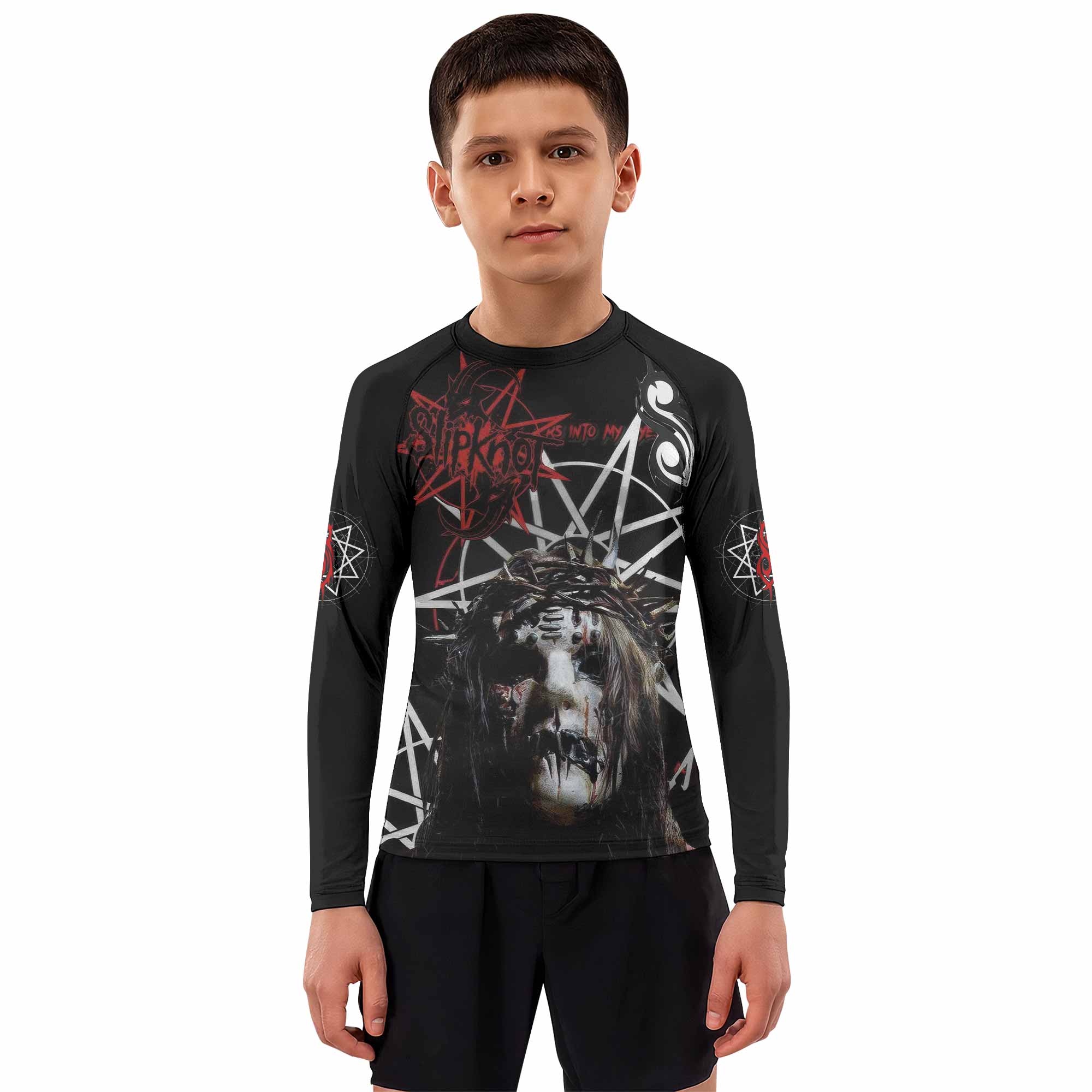 Slipknot Masked Chaos Kids Rash Guard