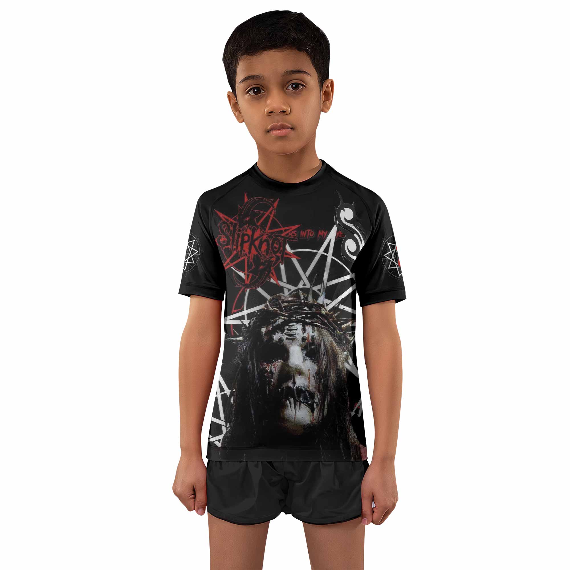 Slipknot Masked Chaos Kids Rash Guard