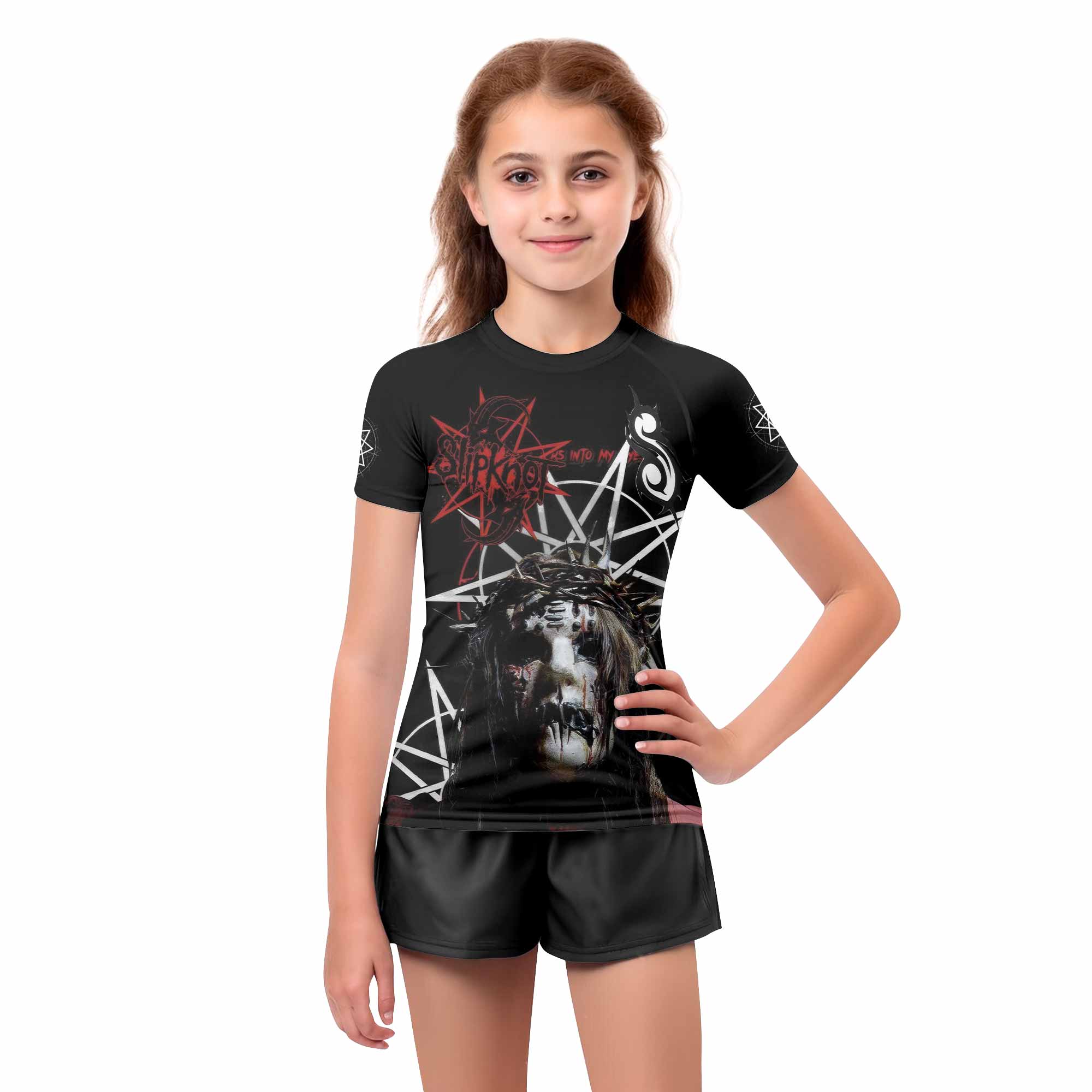 Slipknot Masked Chaos Kids Rash Guard