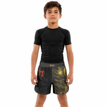 Iron Maiden Midnight Slayer Kids Grappling Shorts - lifestyle