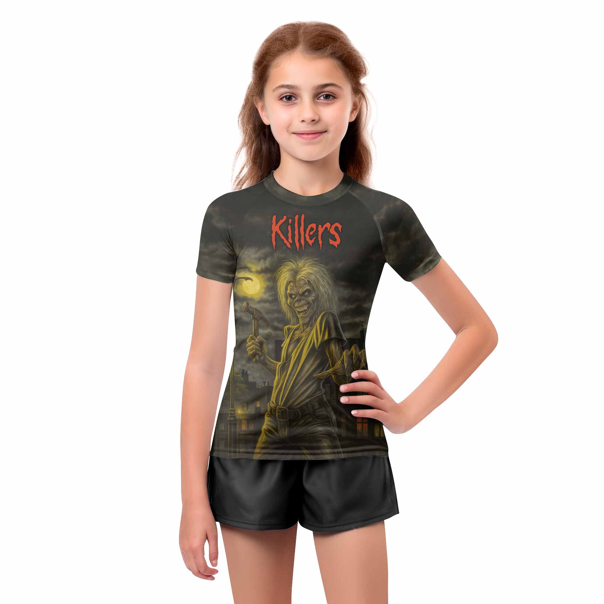 Iron Maiden Midnight Slayer Kids Rash Guard