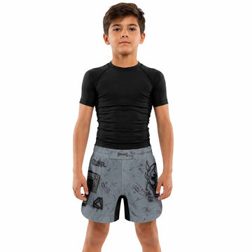 Oni Graffiti Kids Grappling Shorts - lifestyle