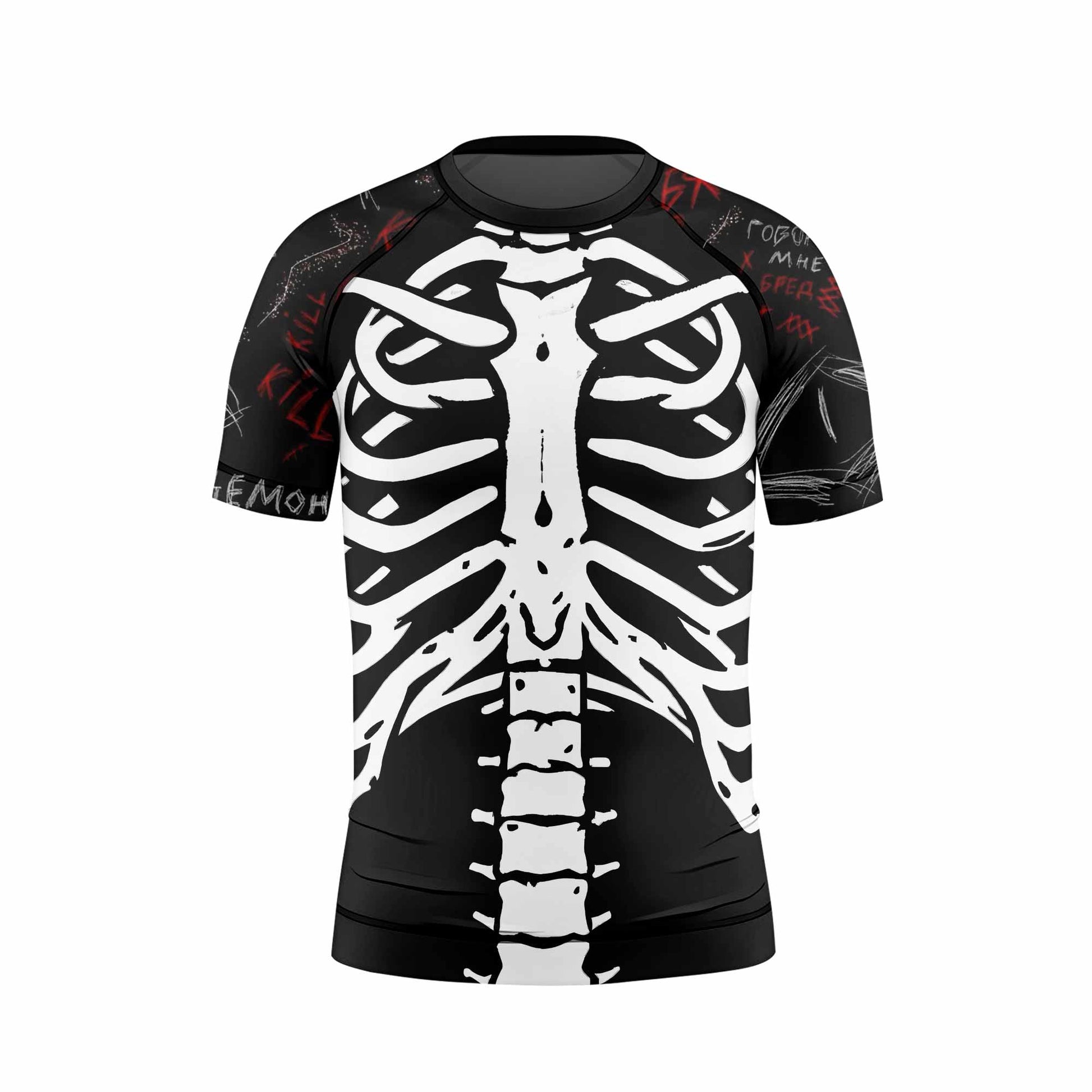 Skeleton Graffiti Kids Rash Guard