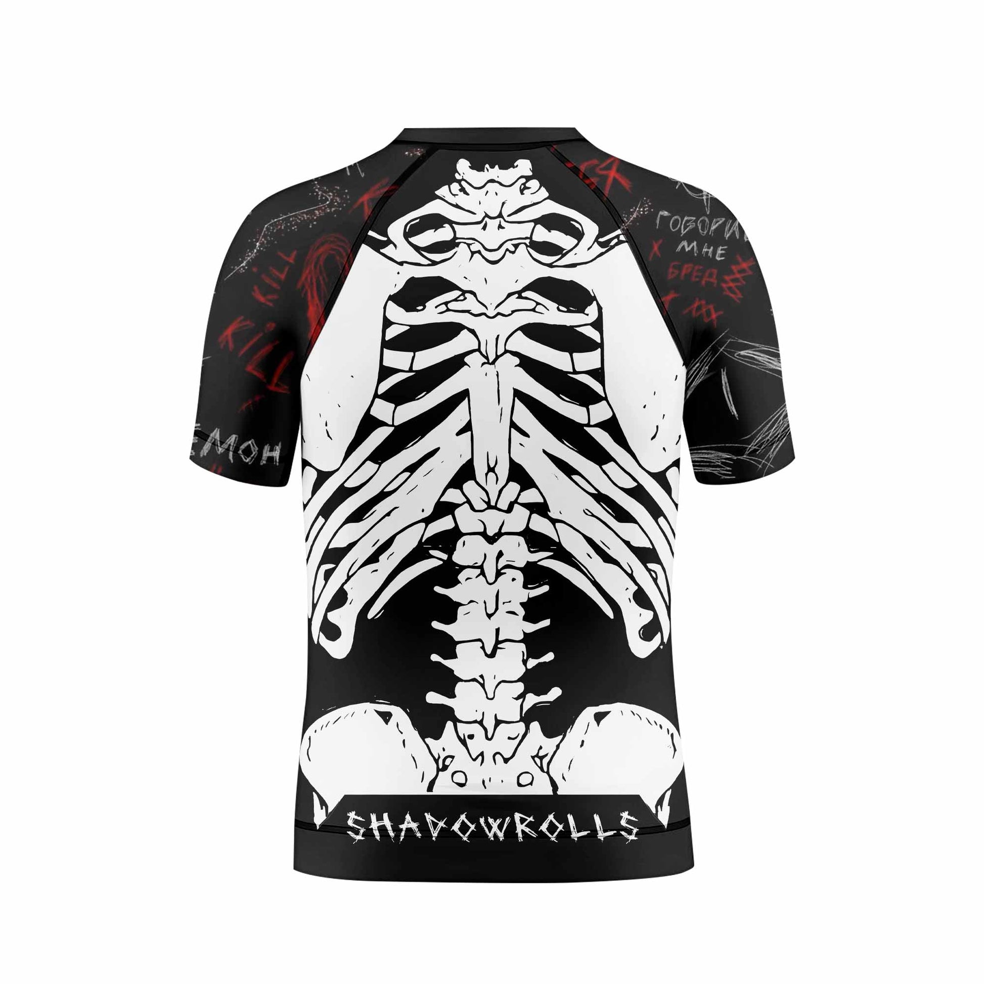 Skeleton Graffiti Kids Rash Guard