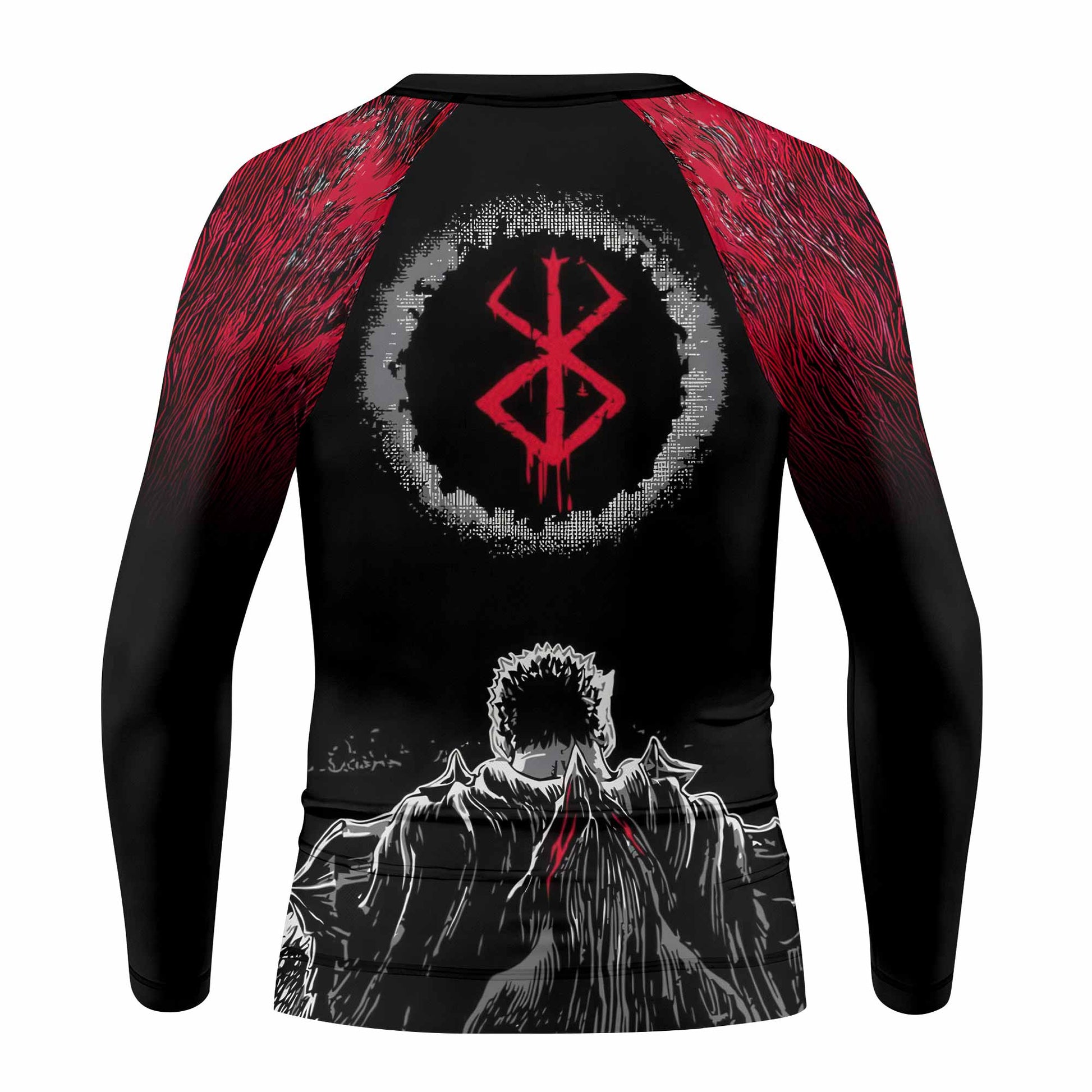 Berserk Black Swordsman Kids Rash Guard