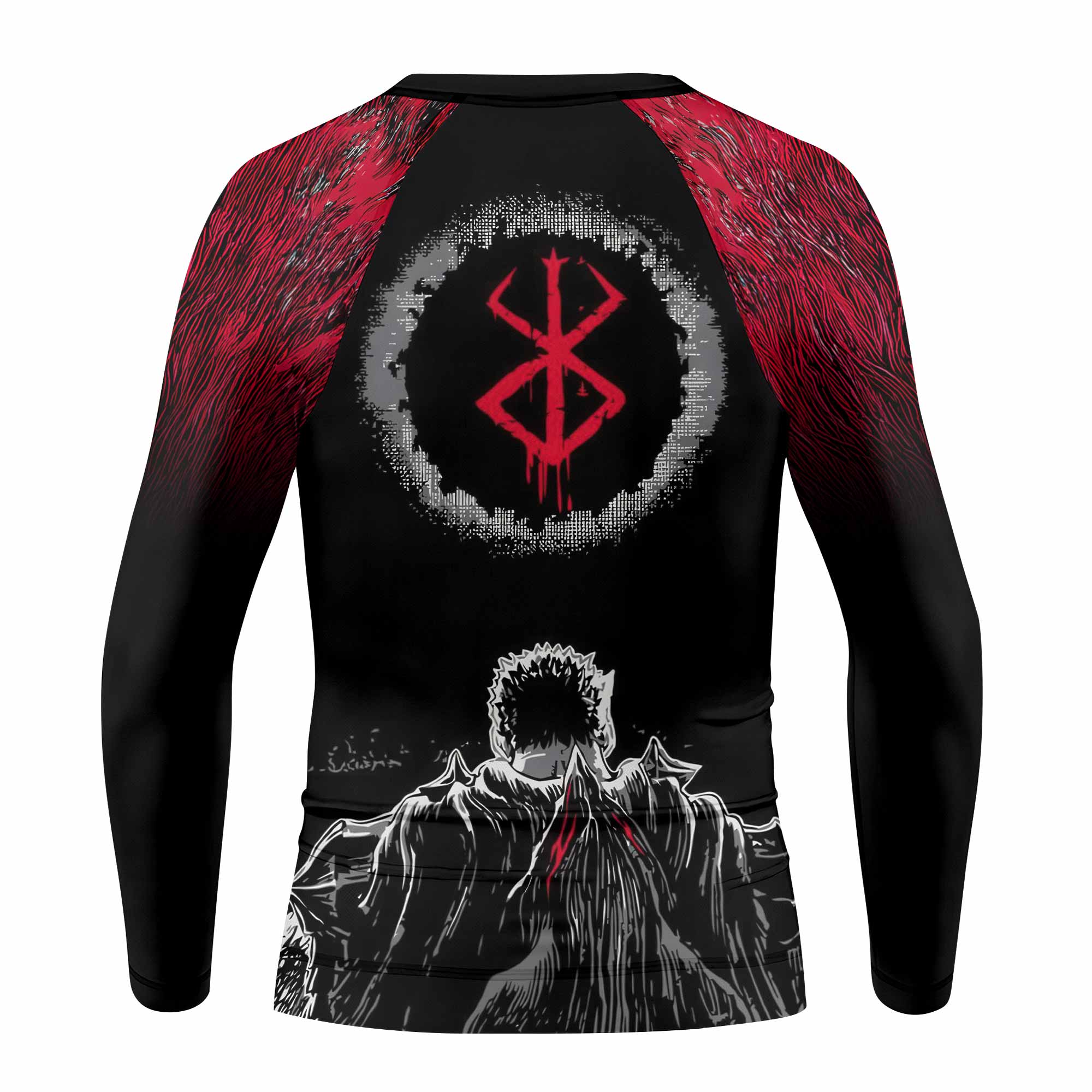 Berserk Black Swordsman Kids Rash Guard