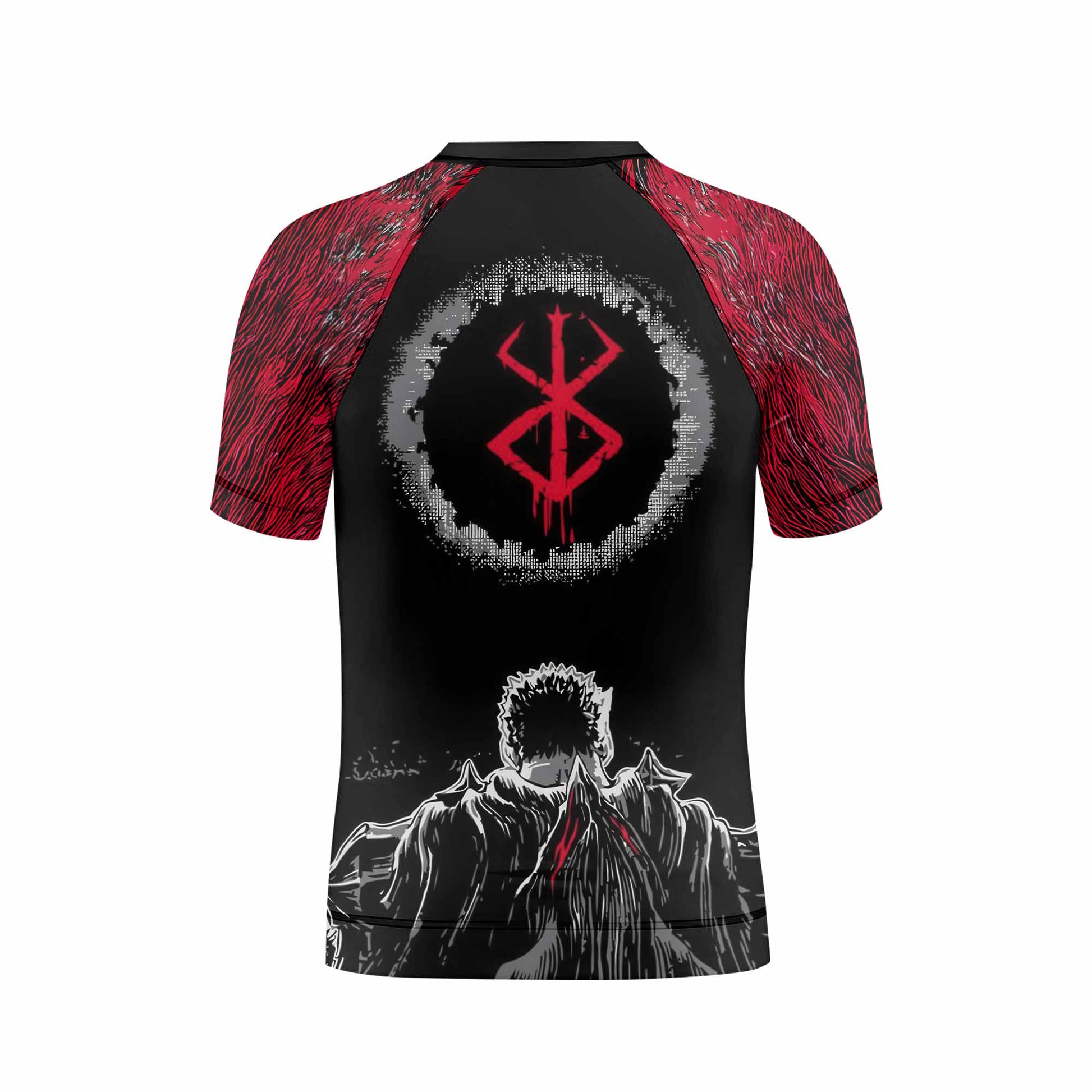 Berserk Black Swordsman Kids Rash Guard