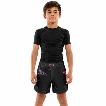 Berserk Beast of Darkness Kids Grappling Shorts - lifestyle
