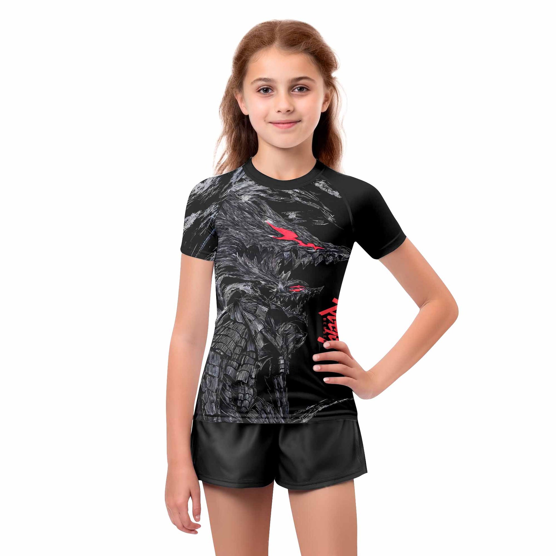 Berserk Beast of Darkness Kids Rash Guard