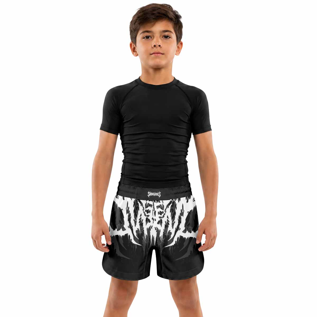 Angelmaker Demon Kids Grappling Shorts - lifestyle